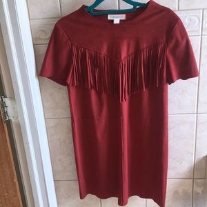 Suede Burnt Orange "Country" Dress!!